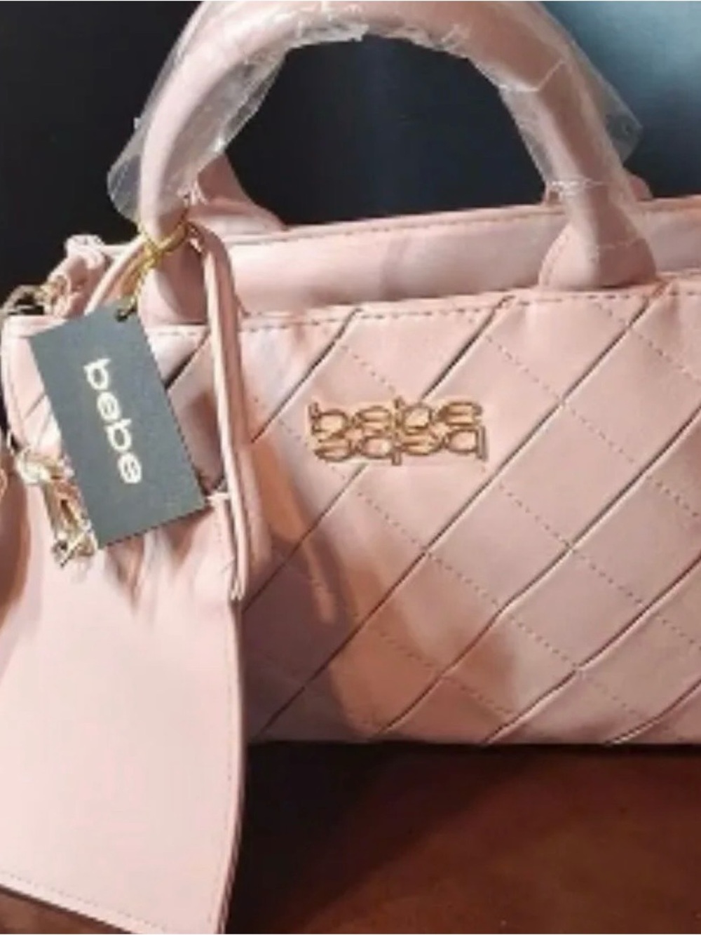 Bebe Everett Small Satchel - Blush (msrp $99)
